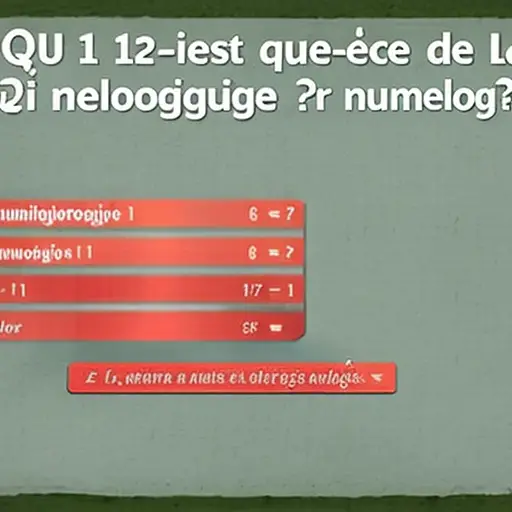 1. Qu'est-ce que la numérologie ?