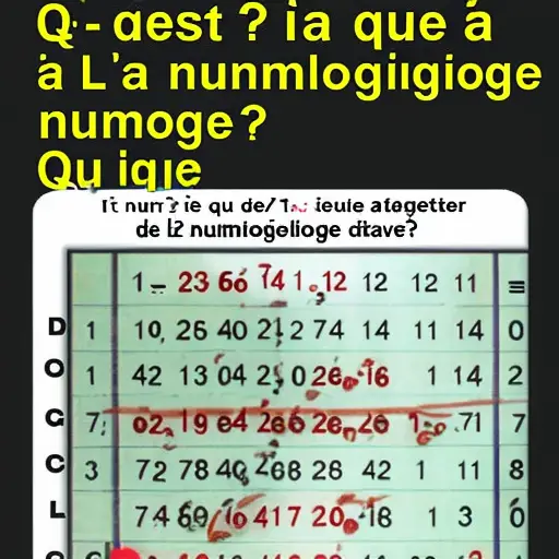 1. Qu'est-ce que la numérologie ?